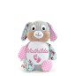 Preview: Stofftier Hase bestickt mit Namen